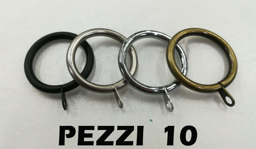 ANELLO TENDA ANELLI TENDE TONDO D 45 MM PER BASTONE TENDA 10 PZ