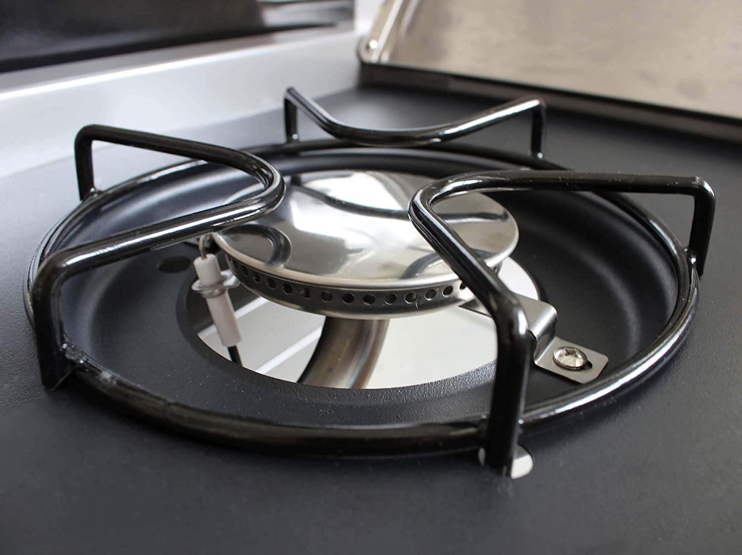 GFTIME Set 4 Pezzi Piastre Calore In Acciaio Inox Per BBQ - Ricambio Per Griglie A Gas Kenmore Perfect Flame 41x10 Cm - 3