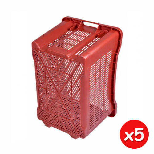 Cassetta Agricola Sovrapponibile Portata 20 Kg Base Chiusa E Pareti Forate Sovrapponibile 40 Lt 10 Pz 8945047843758 - Foto 4