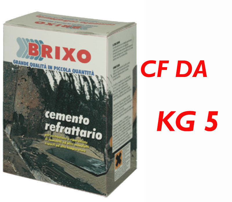 CEMENTO GRIGIO REFRATTARIO MALTA PER CAMINO BARBECUE FORNO DA KG 5 (01595)