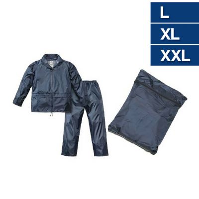 Tuta Moto Impermeabile Rebeca Shop - Giacca E Pantalone, Nero, Con Cappuccio, Uomo/donna - Foto 2