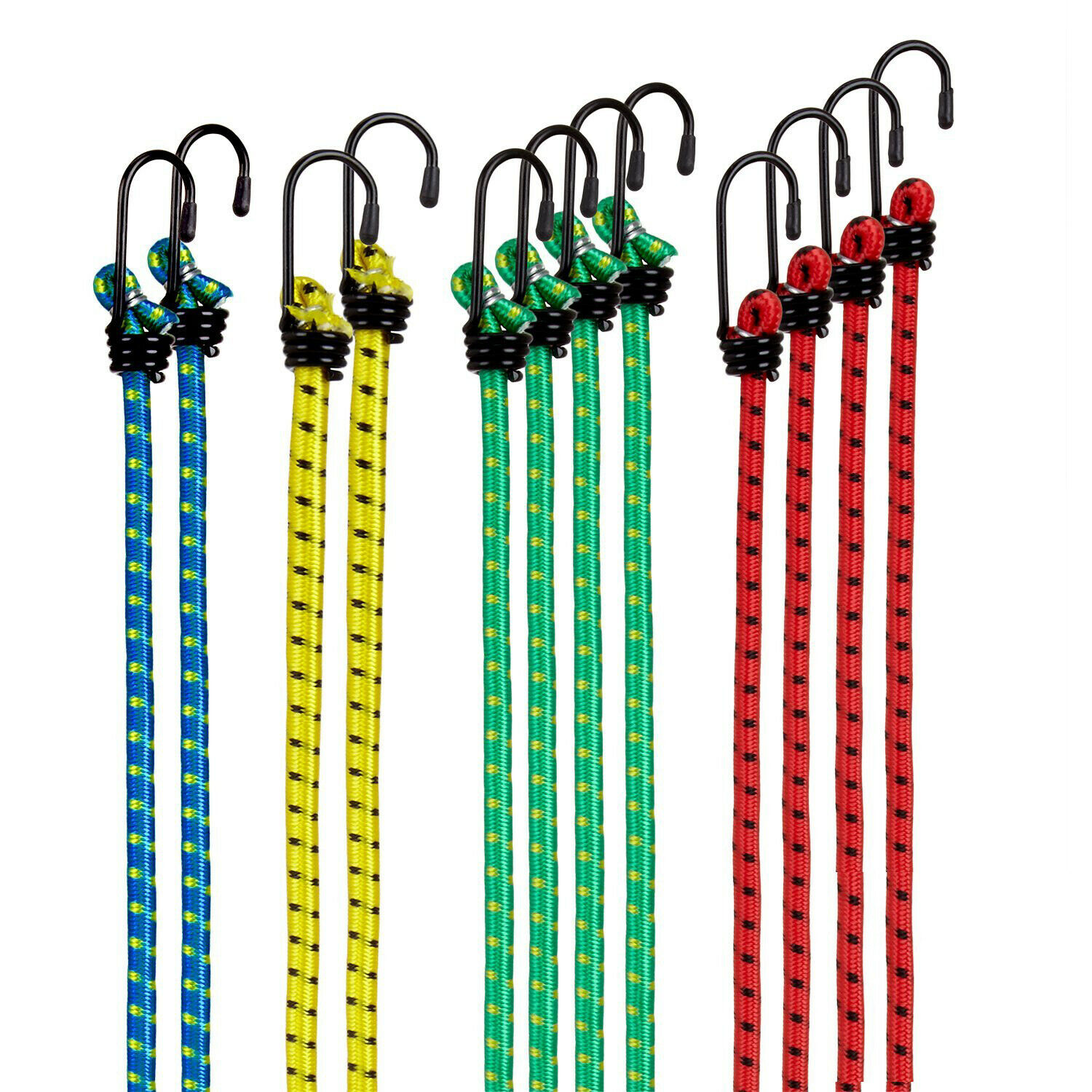 CORDA FUNE ELASTICA PORTAPACCHI RESISTENTE CON GANCI 2 PEZZI 31489V
