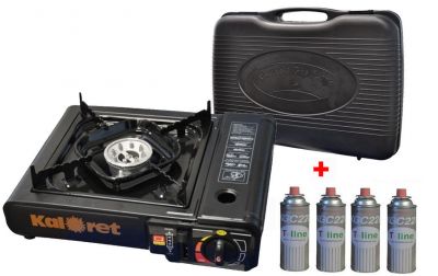 4 Bombole Gas Butano Spozer Per Fornello Da Campeggio - 227g L'una - Corea