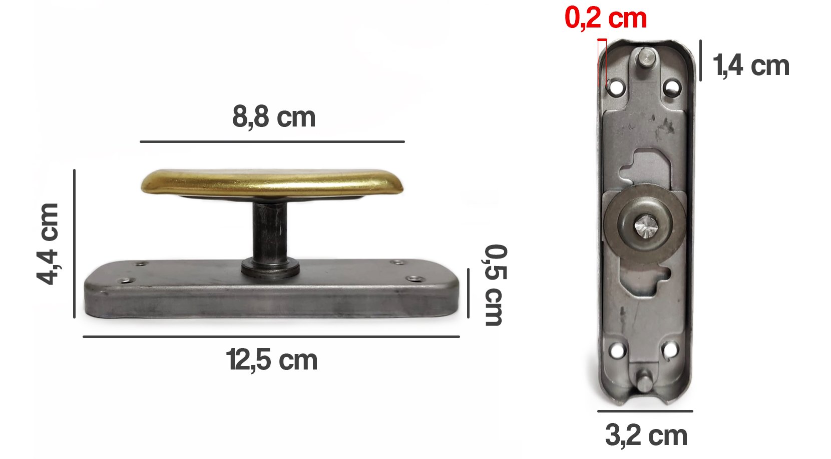 Maniglie Per Finestre In Alluminio Bianco - Set Di 4 Con Viti, Senza Chiave, Per Finestre E Balconi - Foto 5