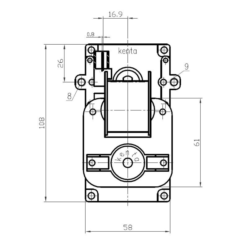 Moteur motoréducteur Poêles à granulés 2,5rpm Clam Kenta K9115101 Série 911