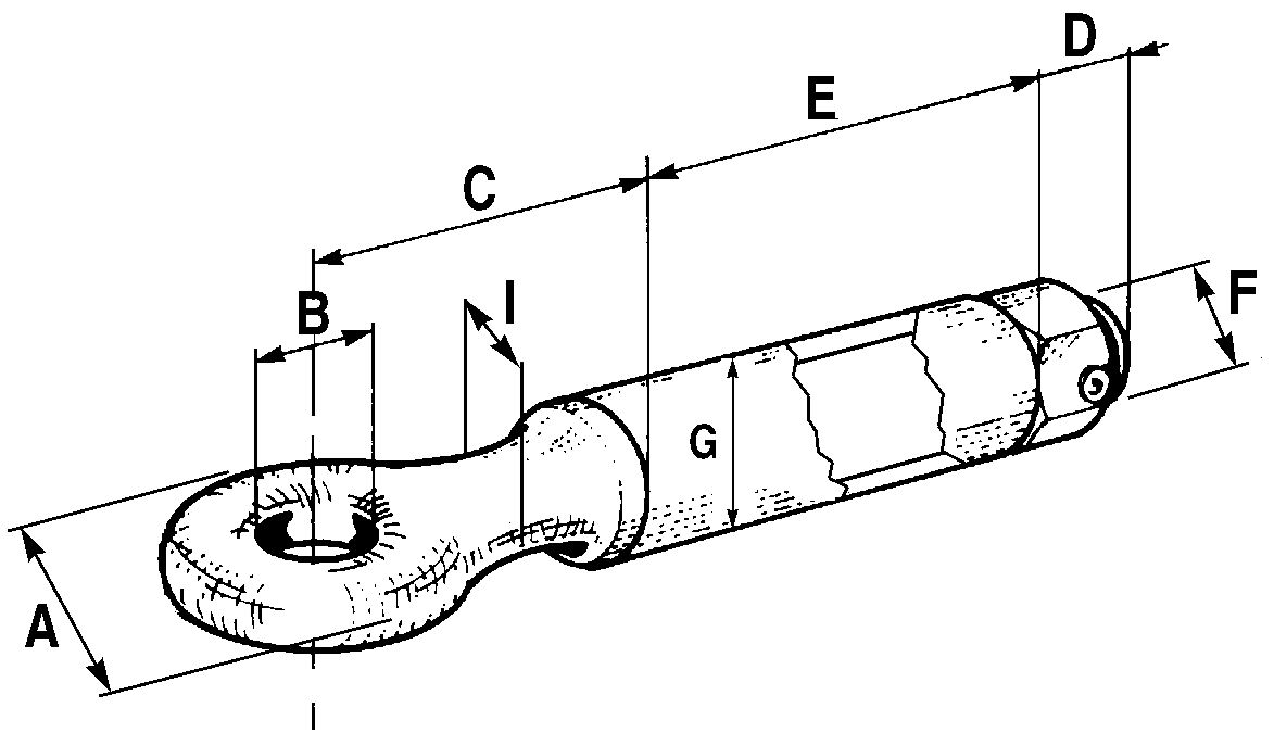 Fibbia Girevole Zincata 1/2 X 16 Occhio-Occhio – Forgiata Per Cavi E Sartiame, HDG