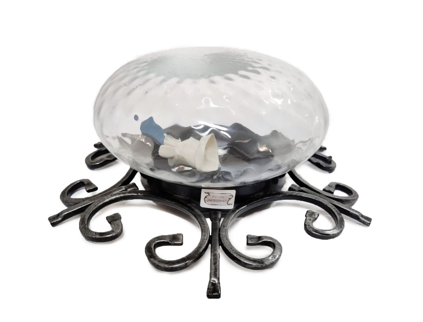 Applique In Ferro Battuto Due Luci 45 Cm - Foto 4