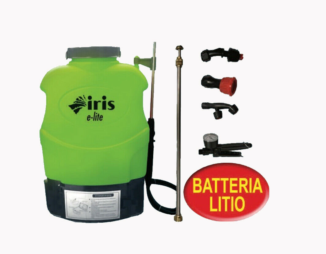 Pompa Irroratrice Con Batteria Pompa A Spalla Elettrica 8L - Nebulizzatore Ricaricabile Per Giardino, Grigio Nebulizzatore A Batteria 16 Litri - Foto 5