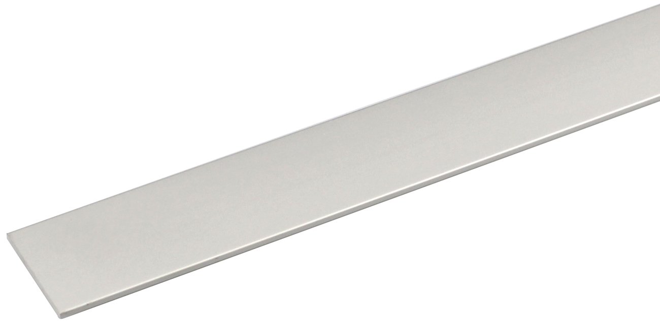 Profilo In Alluminio Anodizzato Argento - Per Scanalatura 6mm, 1000x14x10mm, Spessore 2mm - Foto 6