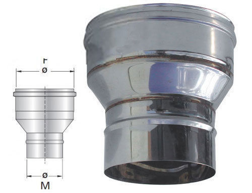 Curva Girevole In Acciaio Inox Per Canne Fumarie (DN 100 - Foto 6