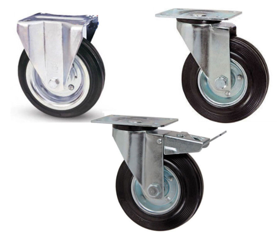 Ruote Girevoli Con Freni Per Treppiedi - Set Da 3, Diametro 75 Mm, Per Supporti Luce E Attrezzatura Studio