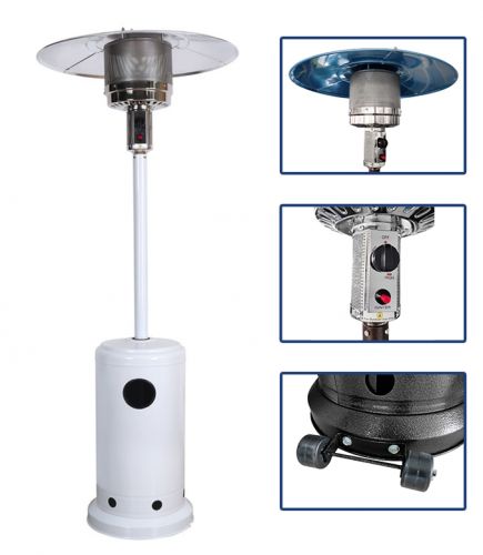 Termopatio A Gas A Fungo - Stufetta Da Esterno Che Riscalda Fino A 25 Mq, Colore Bianco - Foto 11