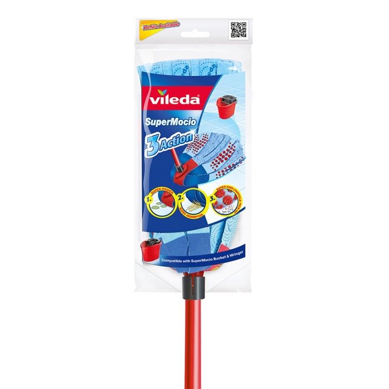 3 Panni In Microfibra Compatibili Con La Testina Di Pulizia Vileda Turbo 2 In 1 EasyWring Clean Bianco 87264323