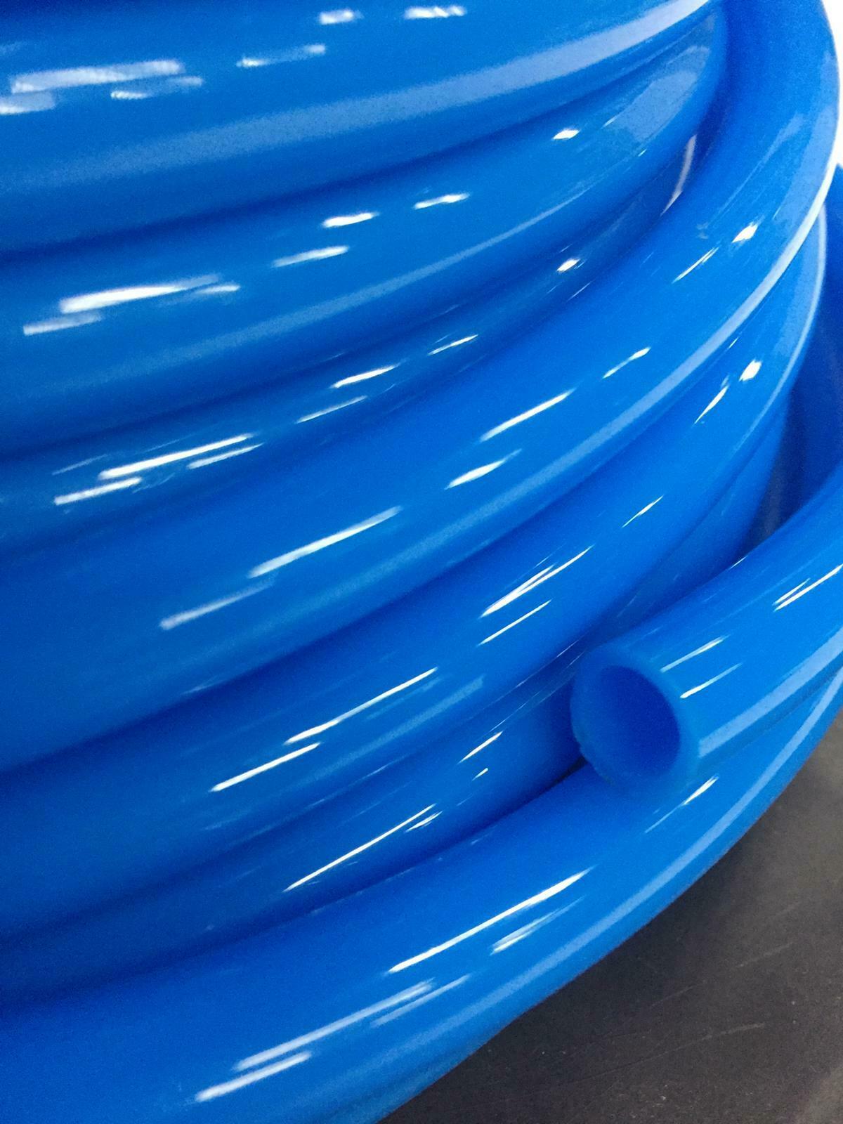 Tubo Pneumatico In Poliuretano Blu, 10x6.5 Mm, 25 Metri - Flessibile E Resistente Fino A 12 Bar