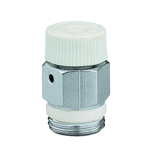 PATIKIL 2 Valvole Sfiato Aria Per Radiatore 3/4" BSP Maschio Ottone Nichelato Argento